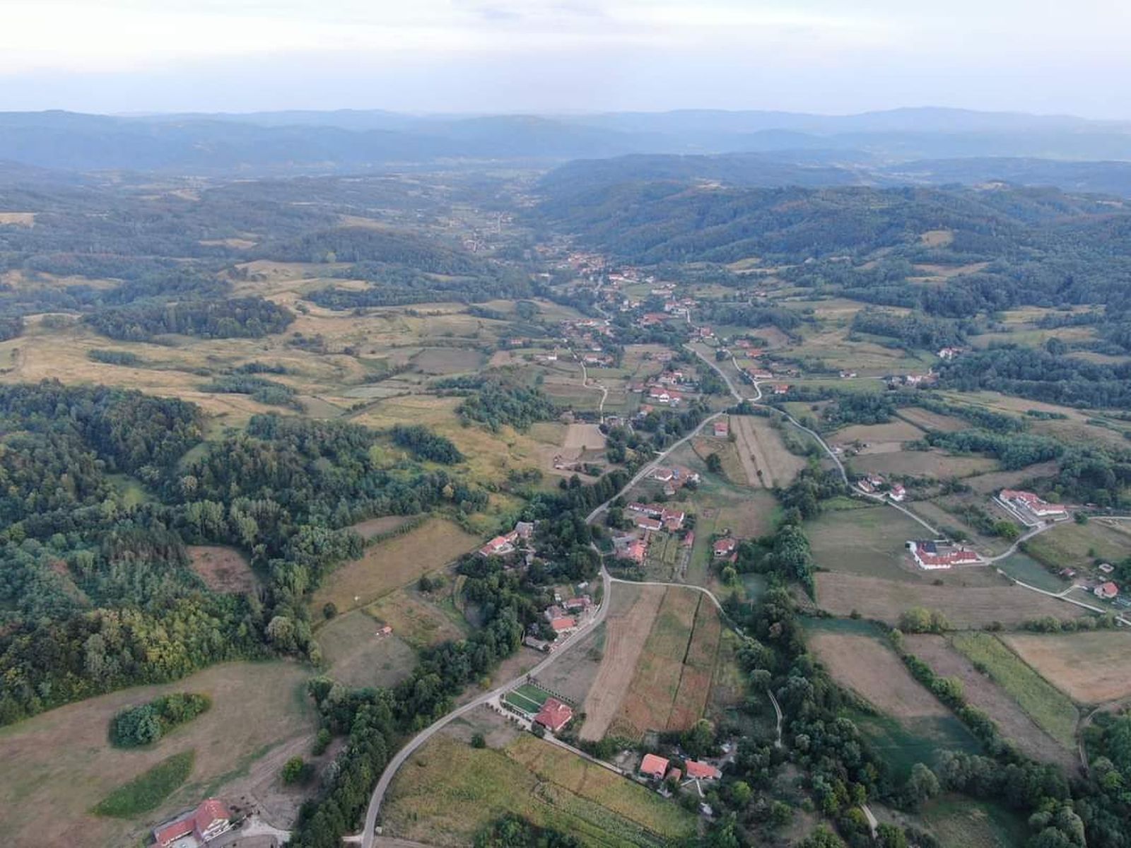 Selo Duboka iz ptičje perspektive